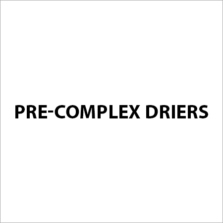 Pre-Complex Driers